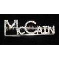 rhinestone name pins custom brooch word pin